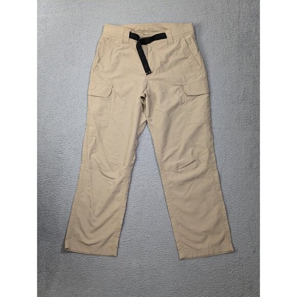 Eddie Bauer Other - Eddie Bauer Travex Pants Mens 32x30 (Meas 31x28.5) Belted Cargo Hiking Beige